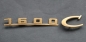 Preview: Porsche 356 1600 C Typenschild 1960 Messing (5016)